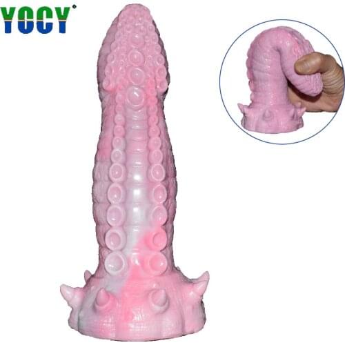 Sexy Animal Dildo Fantasy Ass Stuffed Octopus Penis Female Orgasm Vagina Anal Stimulation Sodomy Toy Couple Sex Masturbation
