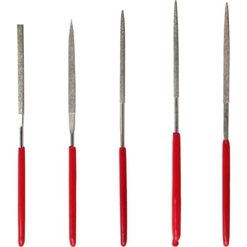 Utoolmart 1PCS Straight Monochromatic Handle Diamond Assorted Files Mini Needle File Set Household Hand Tools