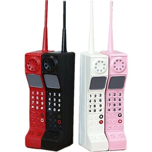 Bar Retro Vintage Telephone Model Home Decoration Crafts Ornaments Coffee Shop Decoration Retro Desktop Hand Phone Craft