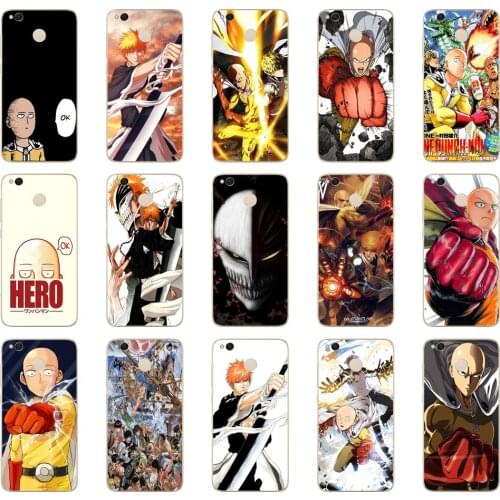 05DD Anime Bleach One Punch Man design Soft Silicone Cover for Xiaomi Redmi 4a 5 plus Note 4 4x 5a pro mi a1 case