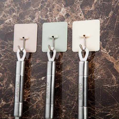 10/5/1Pcs Home Office Nordic Style Plain Color Nail-free Adhesive Hook Kitchen Paste Hooks Bathroom Wall Door Back Hooks