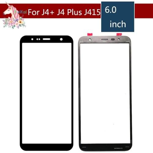 10pcs/lot TouchScreen 6.0" For Samsung Galaxy J4 Plus J4+ J415 2018 j415F SM-J415F/DS Touch Screen Front Outer Glass Lens panel