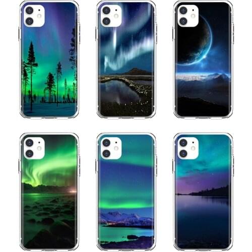Aurora-polar-lights Phone Cases For Apple iPhone 10 11 12 Pro Mini 4S 5S SE 5C 6 6S 7 8 X XR XS Plus Max 2020