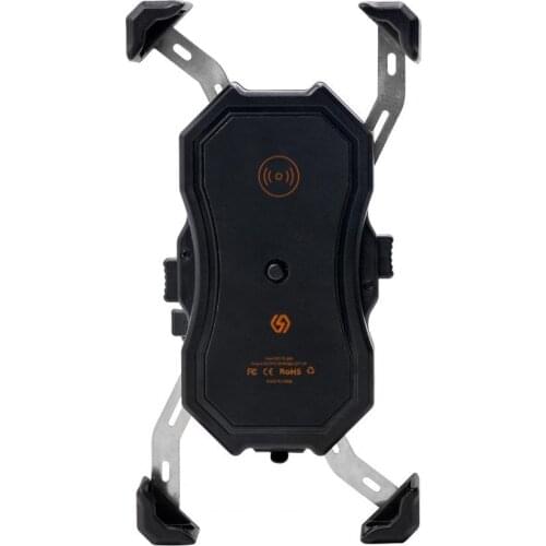 Phone Holder Retractable Waterproof Aluminum Alloy Wireless Charger Motorcycle Phone Bracket for Bike soporte movil motocicleta