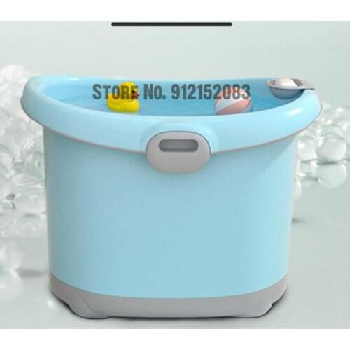 Childrens Bath Bucket Baby Baby Swimming Bucket Bath Bucket Children Can Sit In The Family Thickened Large Bathtub