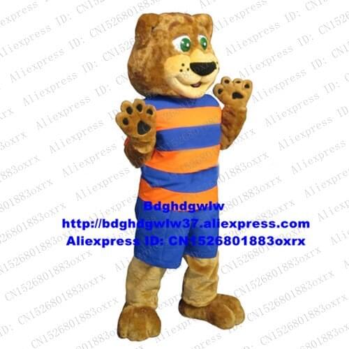 Long Fur Sports Leopard Panther Pard Cougar Cheetah Panthera pardus Mascot Costume Character Public Welfare Welcome zx2748