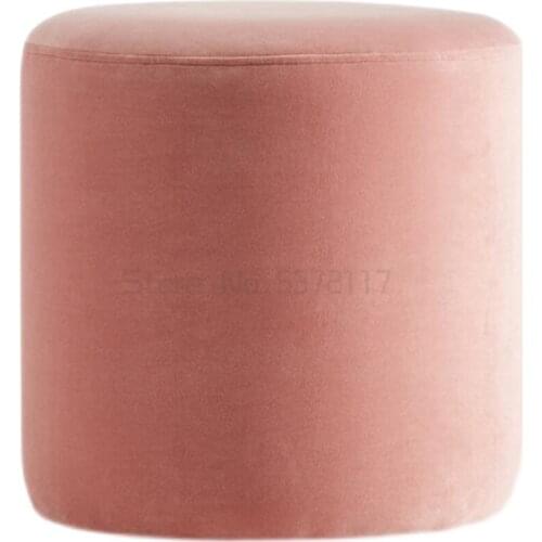 Household shoes changing stool living room stool simple cloth sofa stool small round pier footstool