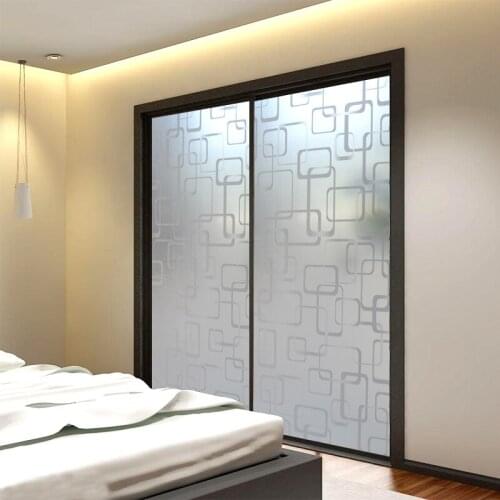 45/60x400cm Gluey Self-adhesive Scrub Privacy Decoration Glass Film Bathroom Room Security Glass Stickers Shower Room Block