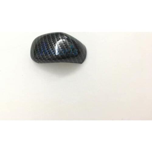 Carbon Fiber Look Gear Box Shift Knob Cover Panels Overlays Garnish Moulding Trims For Nissan Kicks 2017 2018 2019 2020