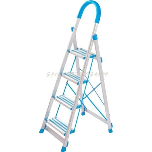 Aluminum Alloy Indoor Herringbone Ladder Family Folding Thickening Four Or Five Step Multi-functional Expansion Project Climbing
