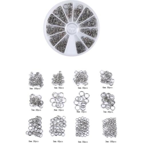 Lots 500 Split Open Jump Rings Link Craft Key Jewelry Making Supplies