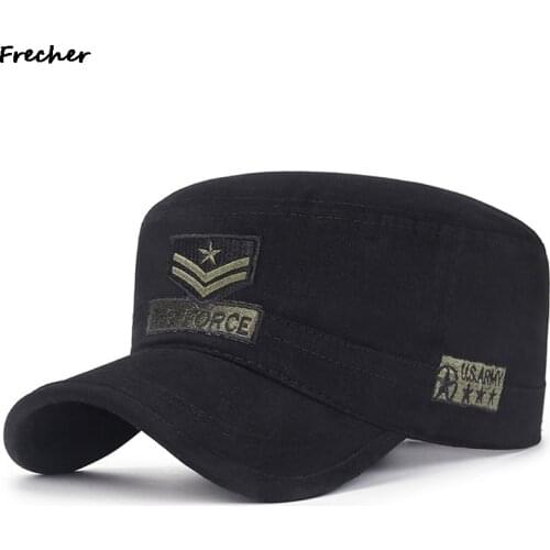 2021 Men Hat Caps Airforce Military Caps Men Five-pointed Star Camouflag Cap Usa U.s Air Force Military Hat Flat Top Cap