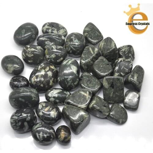 Natural Black Chrysanthemum Crystal Tumbled Bulk Healing Mineral Specime Gemstones Gem Raw Aquarium Decoration