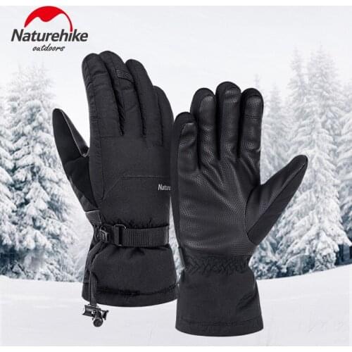 Naturehike Outdoor Gloves Double Waterproof Warm 75% Down -15℃~0℃ Skiing Gloves Thickening Cycling Non-slip Gloves