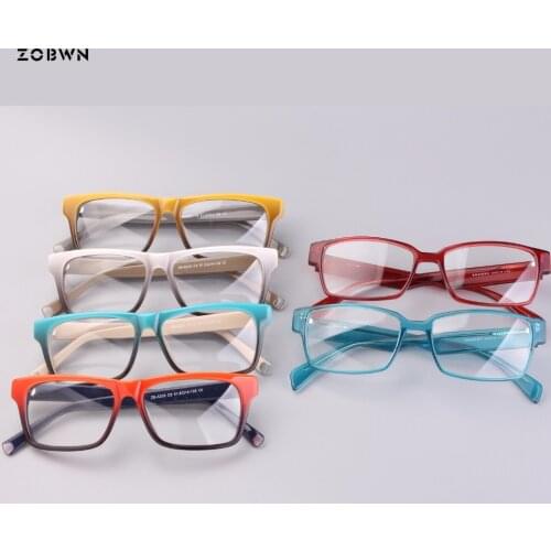 Wholesale promotion Fashion Spectacle Frame Simple Men Women Optical Glasses Frame With Clear Glass Brand Womens Glasses Frames