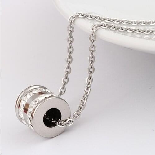 Famous Brand Stainless Steel Necklace With 2Colors Pendant & Necklace For Women Jewelry
