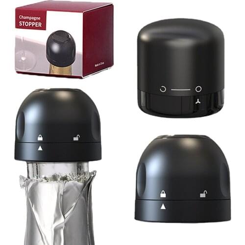 7 Days Freshness Silicone Champagne Bottle Stopper Vacuum Leak-proof Sealing Red Wine Bottle Cap Stopper Plug Kitchen Bar Tools