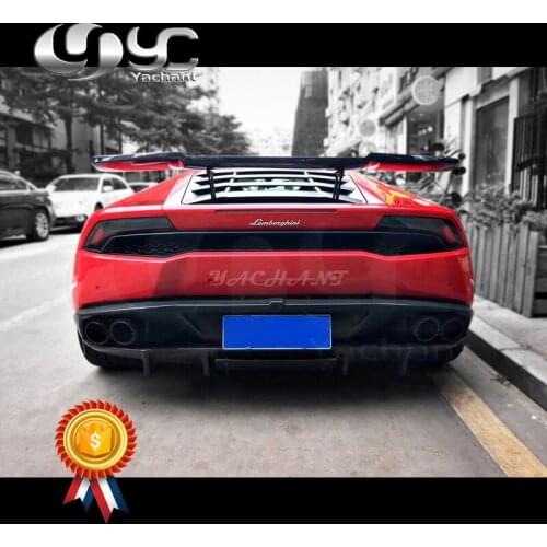 Car-Styling Carbon Fiber Trunk Spoiler GT Wing Fit For 2014-2016 Huracan LP610-4 & LP580-2 Coupe Spyder Revo RZ Style GT Wing
