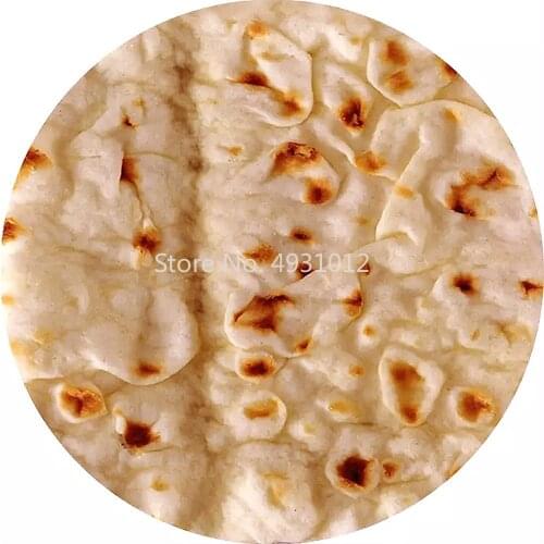 Super Many Round Mexico Pancake Blanket 3D Printing Beautiful Food Accompanied Soft Flannel Blanket Baby Gift Nice Day