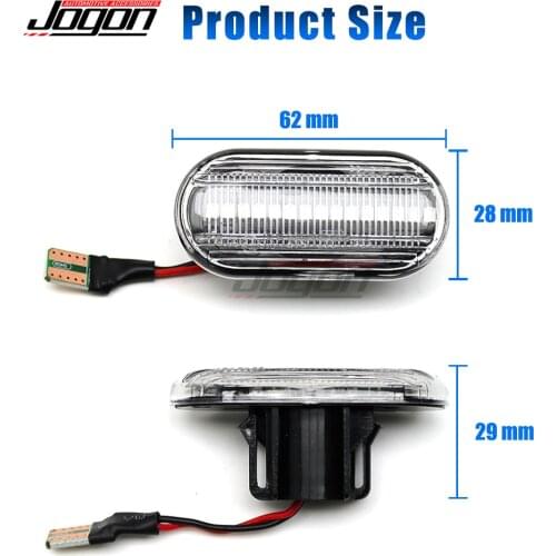 For Renault CLIO ESPACE KANGOO LAGUNA MEGANE SCÉNIC TWINGO MASTER Car LED Dynamic Turn Signal Side Marker Fender Indicator Light