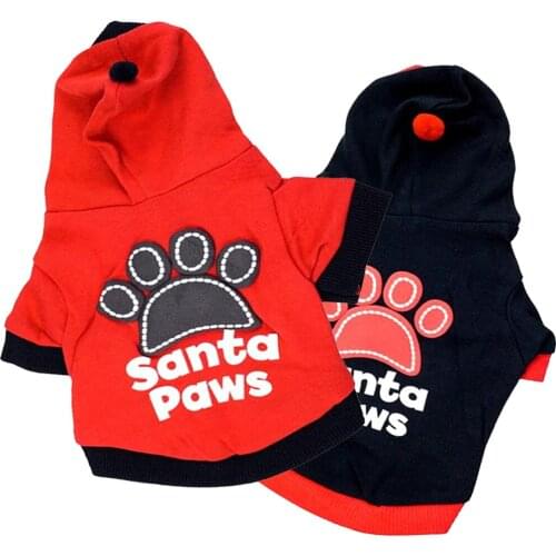 Pet Products New Trend Cute Sweet Printed Footprint Letter Hoodie Sweater T-shirt Short Sleeve Shirt Puppy Dog Clothes