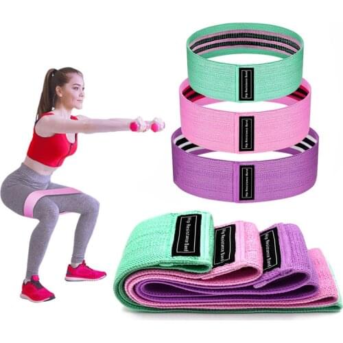 Gym Thicken Hip Circle Band Yoga Pilates Fitness Resistance Band Exercises Anti-slip Elastic Annular Squat Hip Lifting Bands