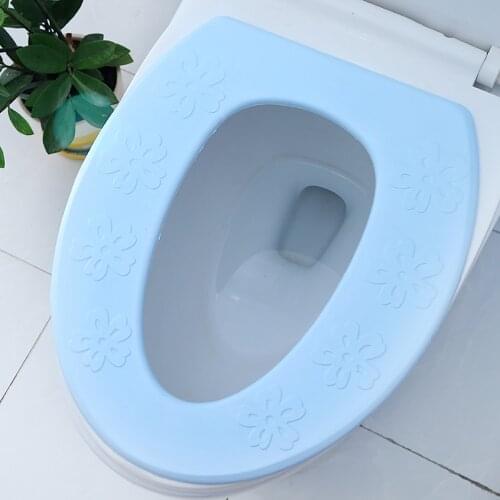 Bathroom Warmer Toilet Seat Eva Waterproof Toilet Seat Cover Pad Soft Toilet Seat Cover Mat Adhesive Cloth Cushion Sticker
