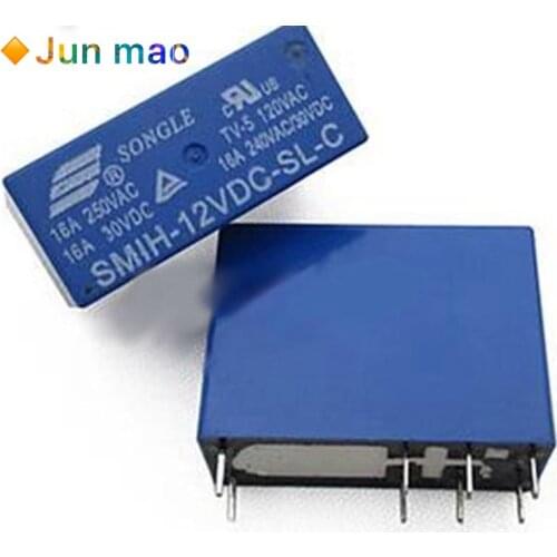 1pcs/lot SMIH-12VDC-SL-C 12V Relays 16A 250V 8pin A Set Of Conversion New Original