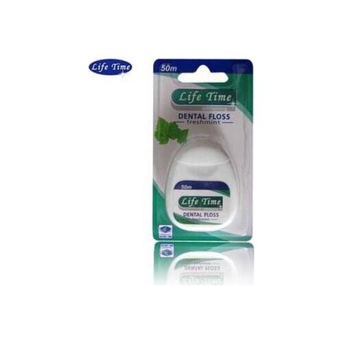 2 Dental flossers- Life Time Portable Round Gentle Glide Pro Health Freshmint Deep Teeth Clean Dental Floss for travel,White