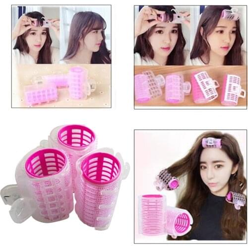 3pcs Rollers Cling Stick Hair Curlers Wave No Hairdressing Hair