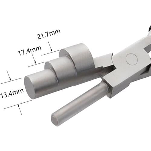 3-Step Jewelry Wire Wrapping Plier 6" Looping Forming 13 16 20mm Barrels DIY Crafts Loops Jump Ring Tools