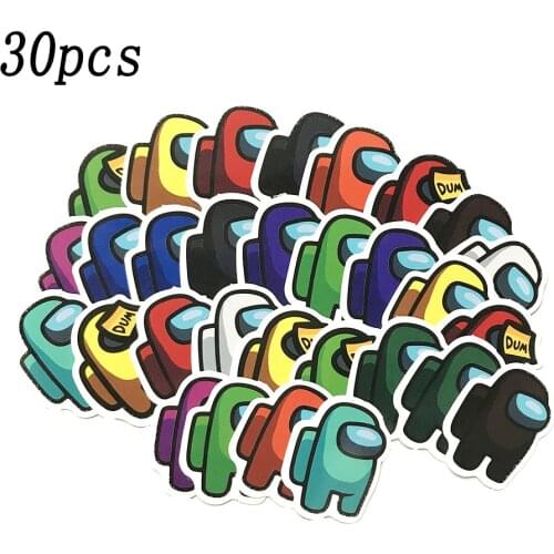 30pcs Hot Animation Game Space Graffiti Sticker for Laptop Notebook Skateboard Computer Luggage Decal Cartoon Child Sticker Toys