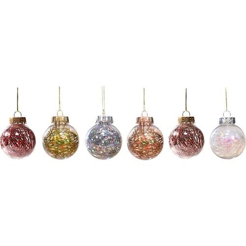4pcs /lot Christmas Ball Decoration Multicolor Hanging Christmas Tree Ornaments Wedding Party Family Decoration New Year Gift