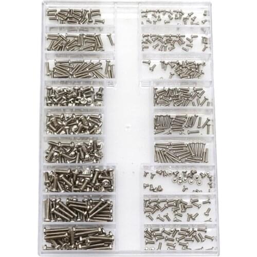 500Pcs 18 Types Mini screw DIY Kit Laptop Computer Assemble Repair Screw Fastener set Electronic Digital Phillips Screw Kit