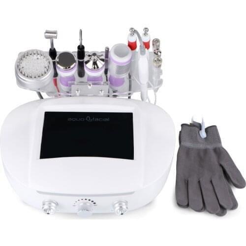 9 In 1 Facial Machine 3MHZ Ultrasound Scrubber Dermabrasion Galvanic Skin Care Beauty Spa