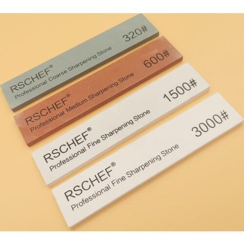 Large whetstone bar 320/600/1500/3000 mesh sharpening tool white corundum whetstone is hard and wear-resistant