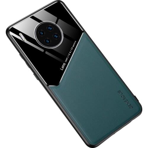 For Huawei Y9A Case Luxury Soft Leather texture Magnetic protective Back Cover Case For huawei y9a full cover phone shell