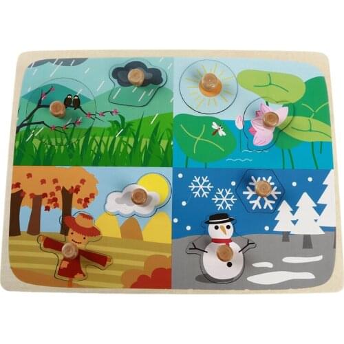 Kids Cognitive Ability Wooden Plate Clutch Kids Three-Dimensional Puzzle Toys Early Childhood Educational Toys