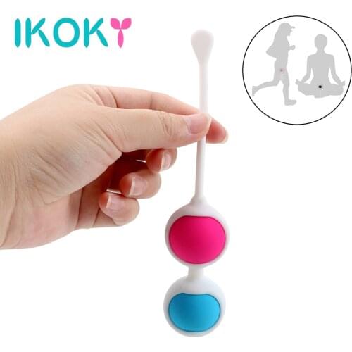 IKOKY 6pcs/set Kegel Ben Wa Ball Silicone Smart Ball Sex Toys for Women Adult Products Geisha Ball Vaginal Tight