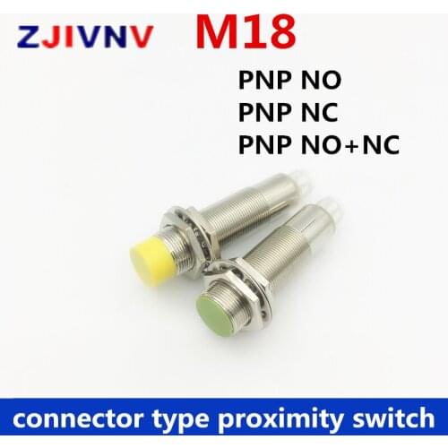 Best quality CE approval 2 year warranty M18 PNP NO/NC/NO+NC proximity inductive switch connector type sensor dc open close