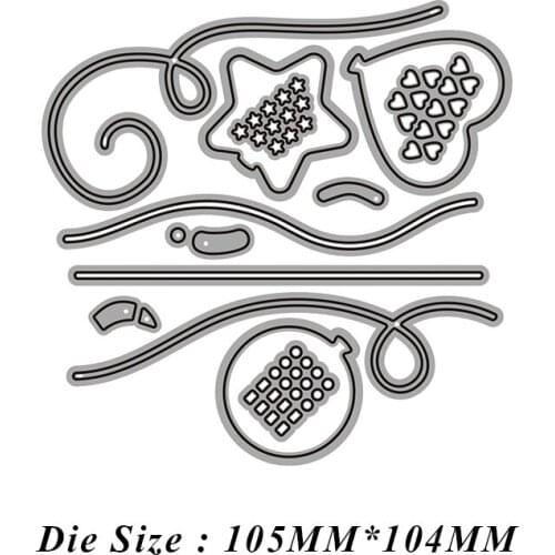 JMCRAFT 2021 Haapy Birthday Decoration Metal Cutting Die Decorative Die Cuts For Card Making Scrapbook DIY New Crafts