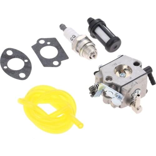 1 Set Carburetor with Fuel Filter Tune Up Kit for Tillotson HU-40D, Stihl 028 028AV 028WB 028Q 028W Super Chainsaw Walbro WT-16B