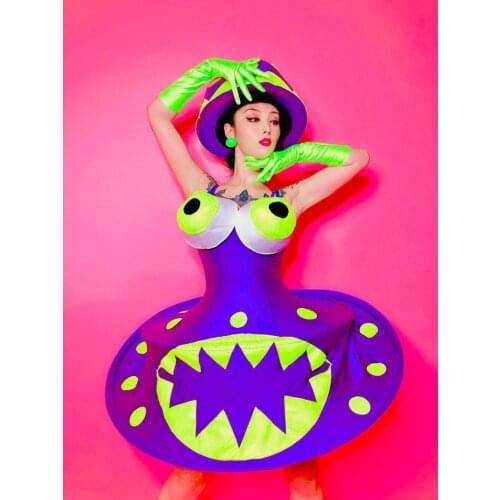 Halloween ladybug cosplay costumes Custom nightclub bar gogo dance party DS performance