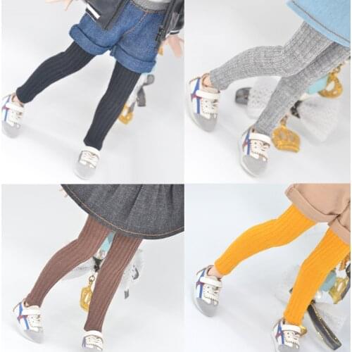 Mini Toys Doll clothes Fashion Candy color leggings for Blyth Azone OB23 OB24 Doll Accessories