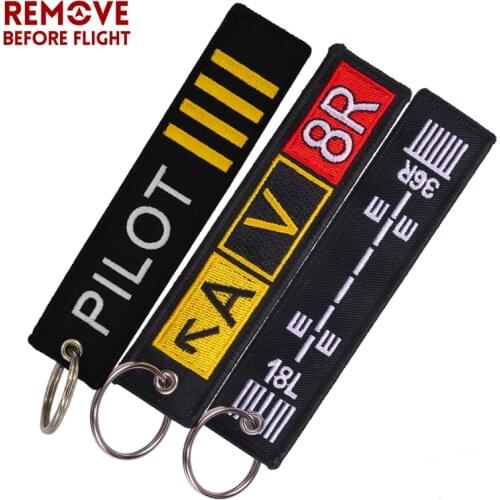 Fashion Pilot Key Chain Bijoux Keychain for Flight Crew Aviation Promotion Gifts Tag Porte Clef OEM Key Ring Mixed 3 PCS/LOT