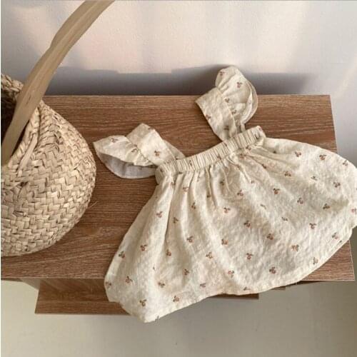 2021 new stlye boys girls floral ruffles shirt cotton summer fashion babys top