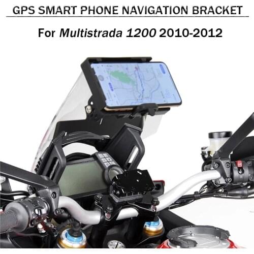New Mobile Phone Navigation Bracket USB Charging GPS Adapter Holder For Ducati MULTISTRADA 1200 Multistrada 1200 2010 2011 2012
