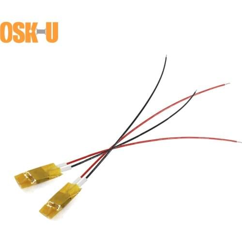 OSKIU 2PCS 12V Insulating Film PTC Heating Element 8x12x3mm 60/100/120/140/230 Degree Constant Temperature PTC Heater Plate