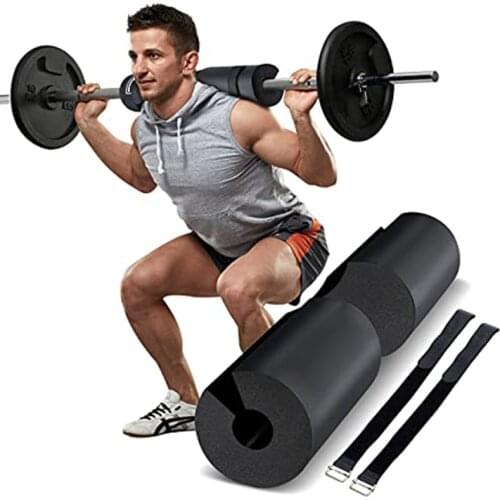 Squat Pad Barbell Pad with Fixing Straps Protector for Neck & Shoulders Fitness Bodybuilding Gym Equipment Weight Lifting Lunges