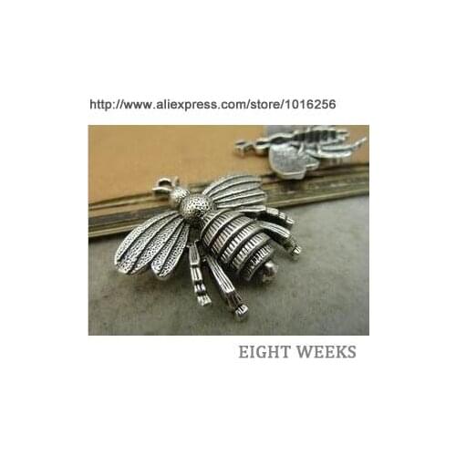 Zinc alloy pendant jewelry accessories diy handmade material charms Diligent bees